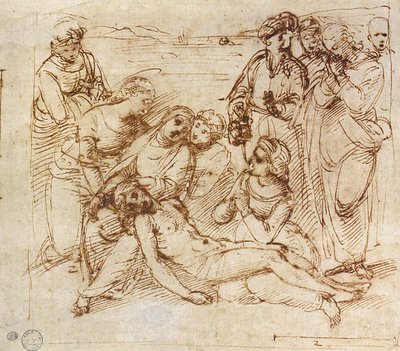 Beweinungsszene von Raffaello Sanzio Raphael